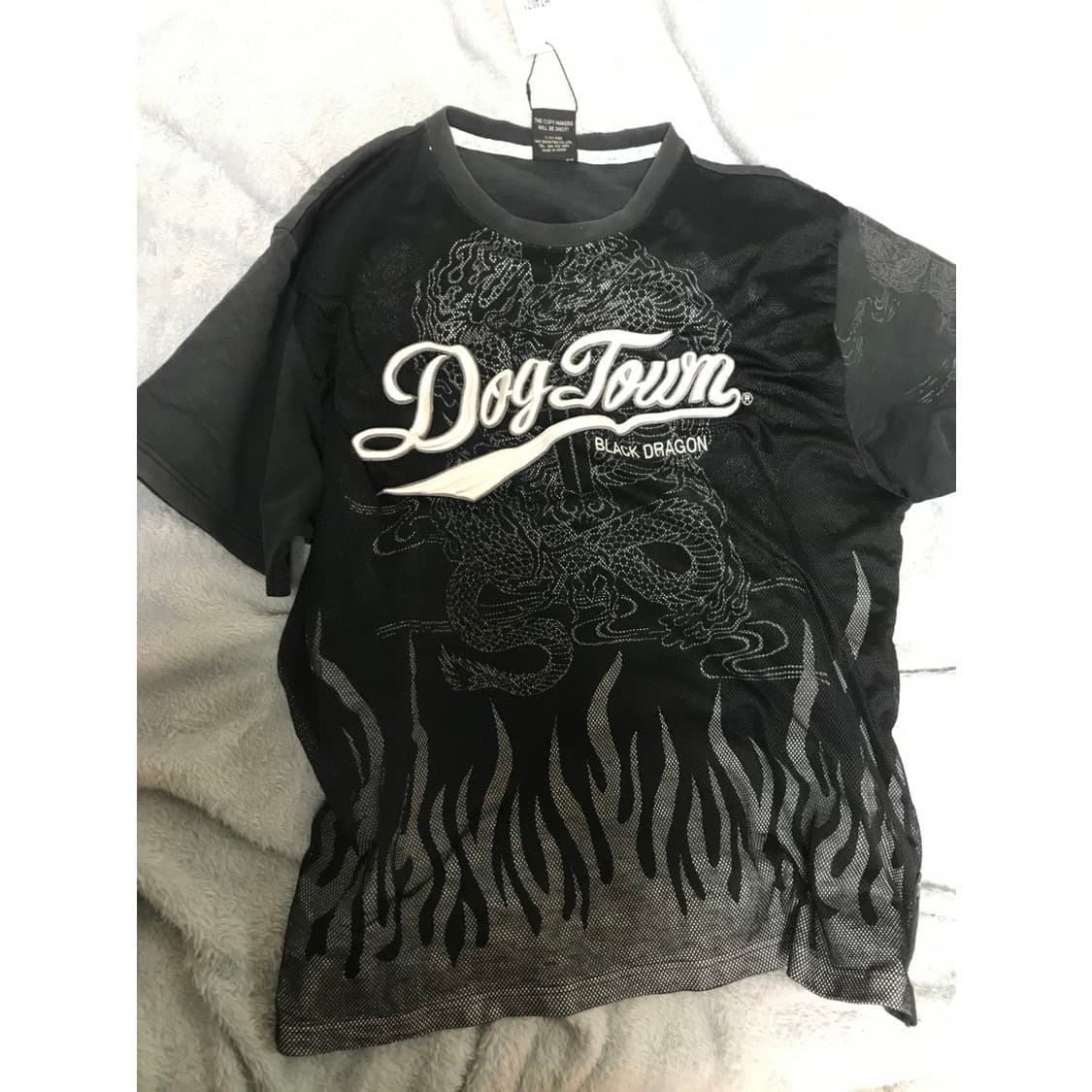 도그타운 오리엔탈 메쉬 레이어드 티셔츠 반팔 빈티지 펑크 상품이미지1