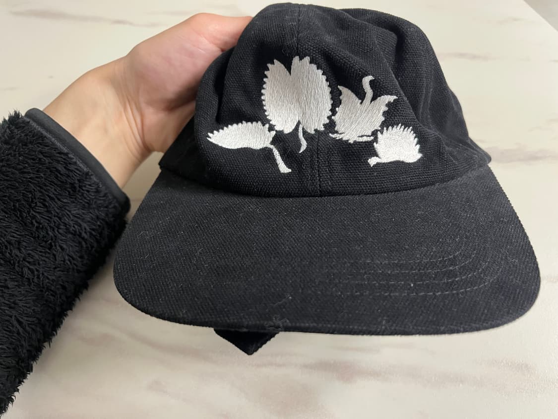 [아노니모아노니마] 김원중 볼캡_플라워 자수 (블랙) 상품이미지6