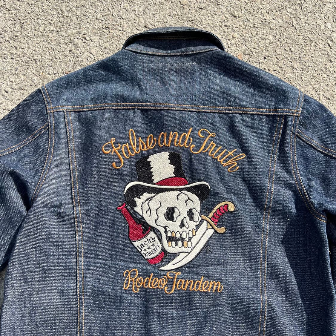 ETBX 자수 데님 트러커 자켓 상품이미지5