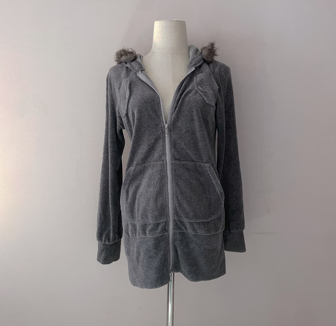 빈티지 후드집업 일본빈티지 와투케 후드집업 벨벳 후드집업 히피그런지 상품이미지1