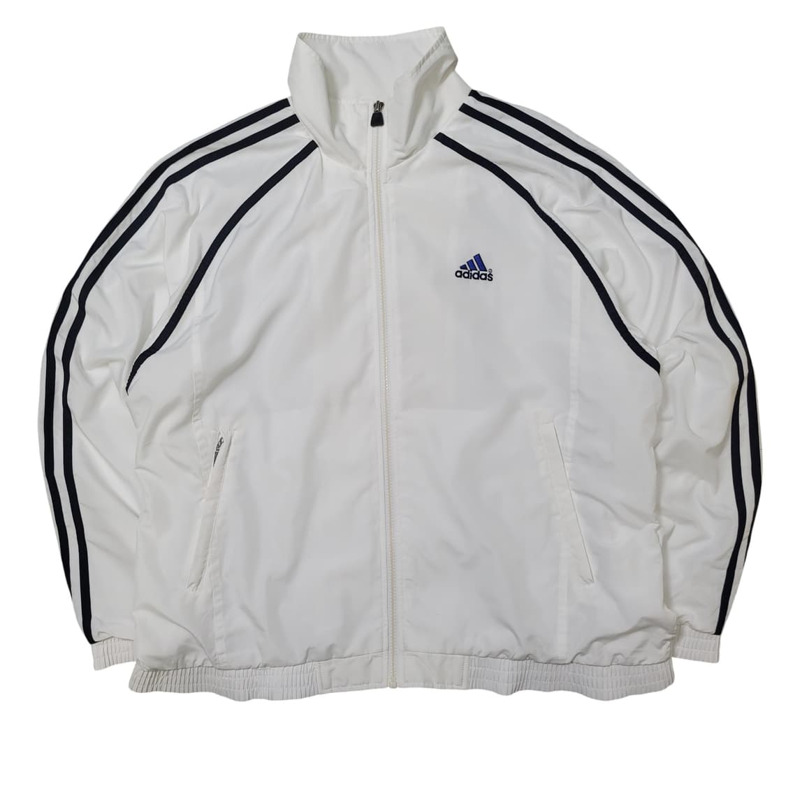 90's 아디다스 올드스쿨 블루 삼각로고 바람막이 윈드 브레이커 상품이미지1