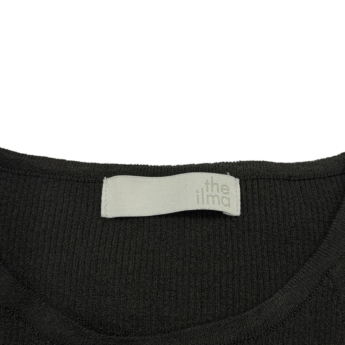 더일마 스웨터 디테일 니트 긴팔티 블랙 상품이미지2