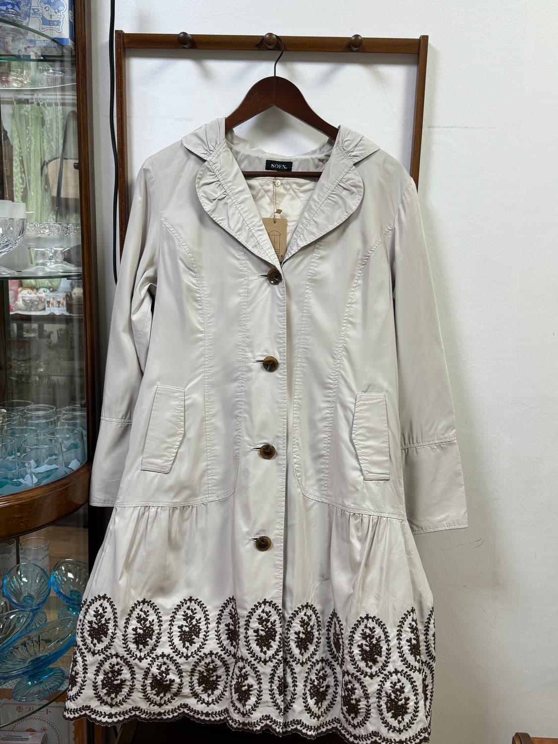 빈티지 누빔 프릴 자켓 상품이미지1