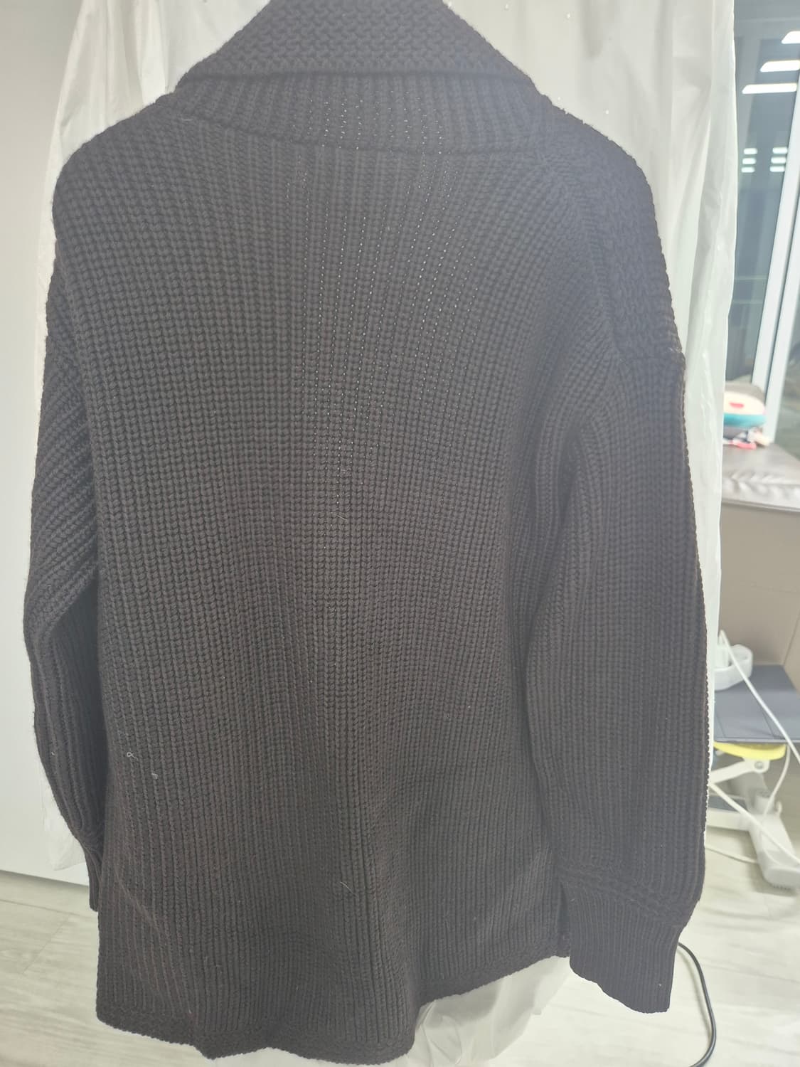 버버리프로섬/ 헤비 숄카라 가디건/m 상품이미지2