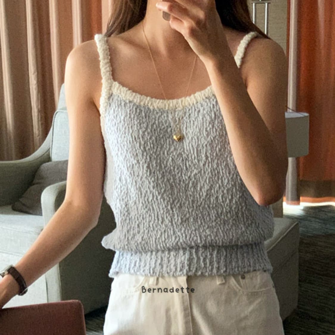 소노드서울(SONO de seoul) 슬리브리스 니트 55-66 새상품 상품이미지2