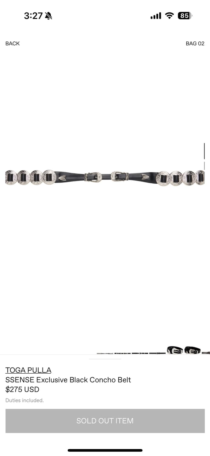 토가풀라 콘초 벨트 상품이미지1