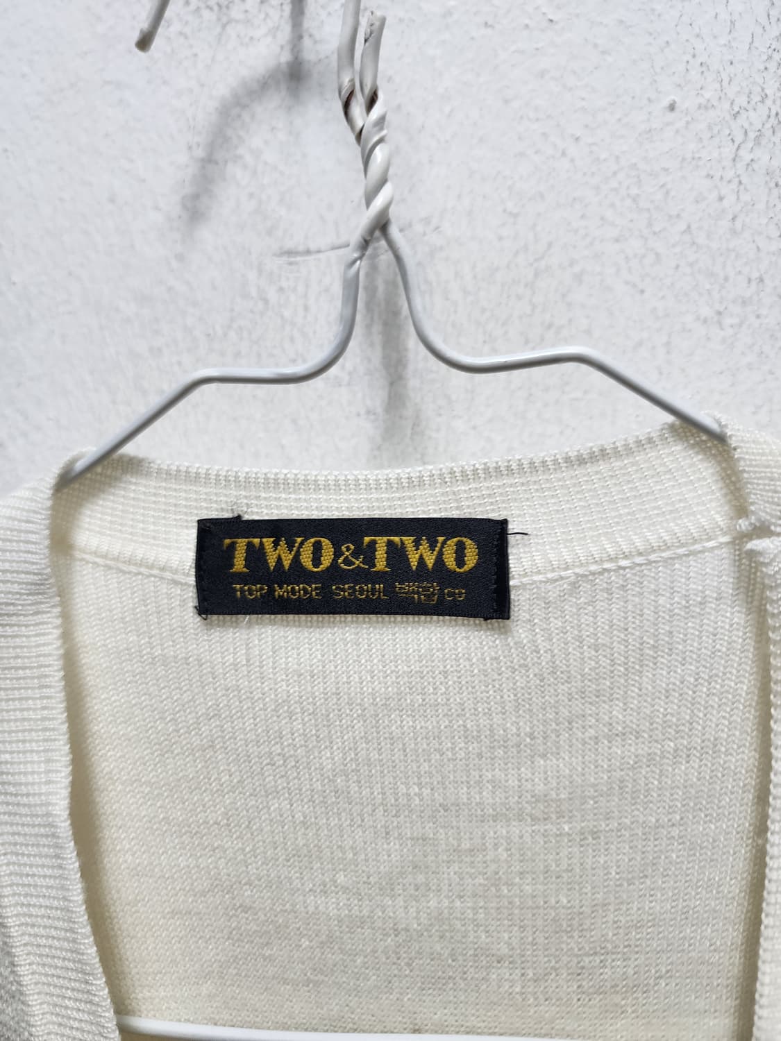 TWO-TWO 서울 백합 니트 조끼 베스트  상품이미지4