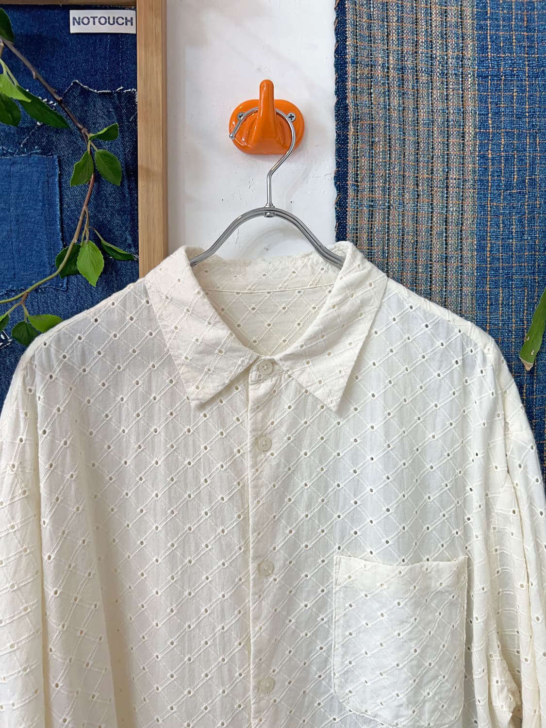 Embroidered Cotton Eyelet Shirt 상품이미지7