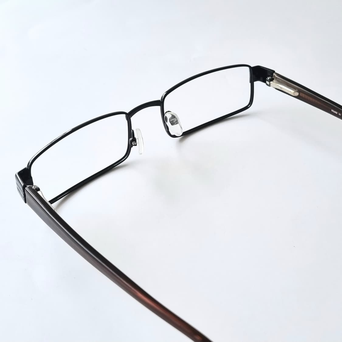 데드스탁 긱시크 지적인 무드, 슬림 직각 메탈 안경테 656 상품이미지3