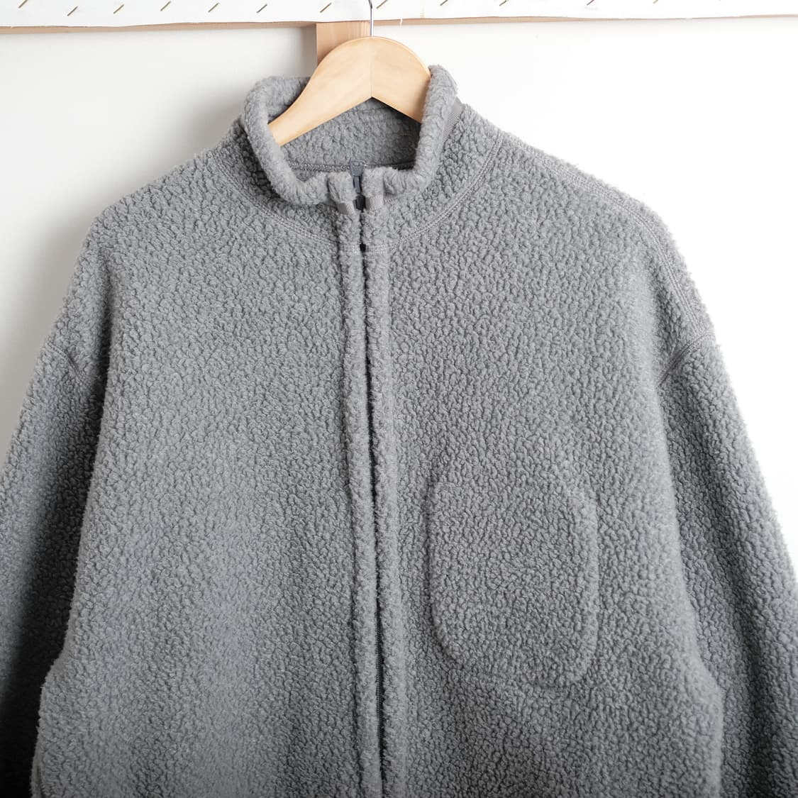 포터클래식 2(M사이즈) 플리스 집업 셔츠 자켓 그레이 상품이미지5