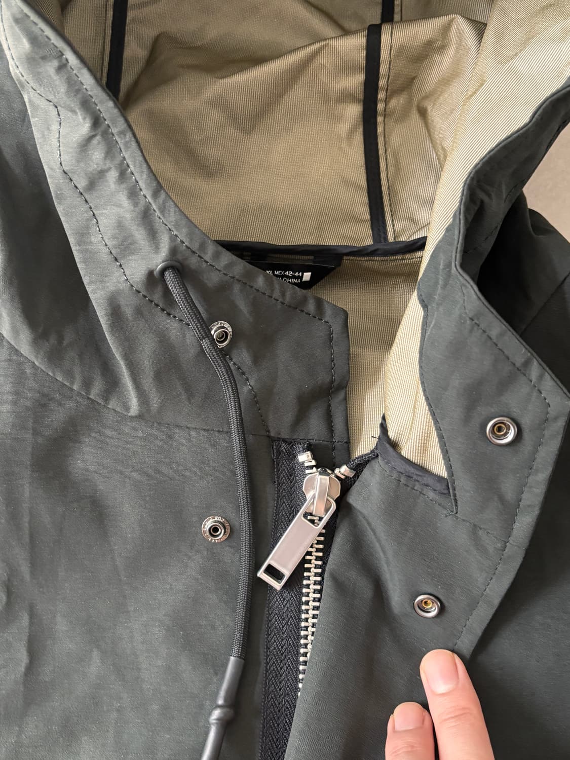 자라에 M-51과 테크웨어를 섞으면 - 나일론 롱파카 코트 블랙 상품이미지2