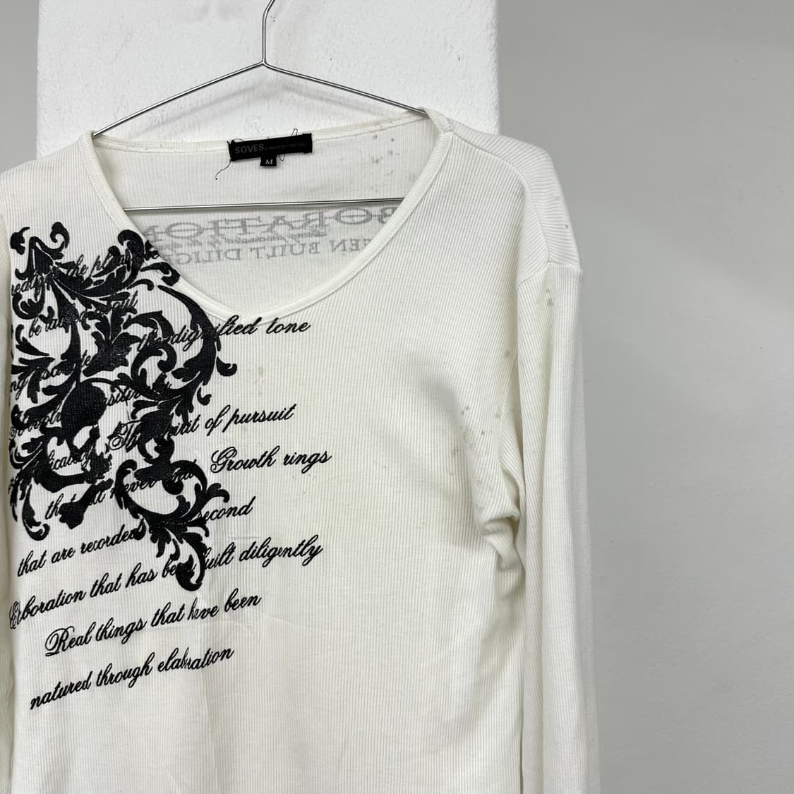 Skull lettering printing sleeve 상품이미지2