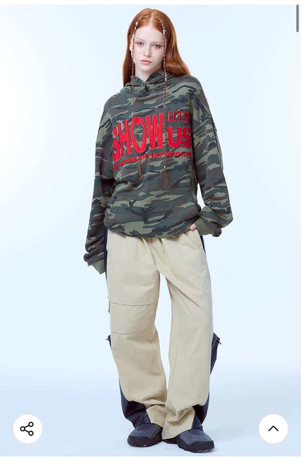 러브이즈트루 SH SHOW US HOODIE(KHAKI) 상품이미지2