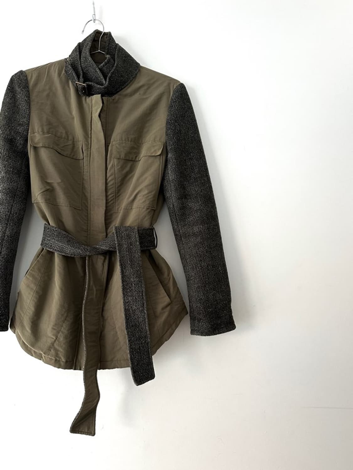 TIME safari mix jacket / khaki 상품이미지2