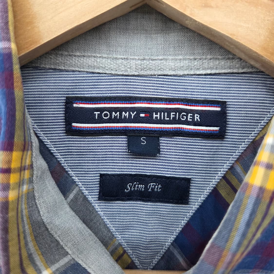 타미힐피거 체크 셔츠 남방 긴팔 남s 상품이미지3
