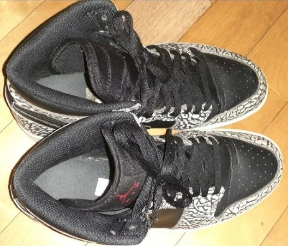 조던1 레트로 하이 블랙 엘리펀트 265 상품이미지4