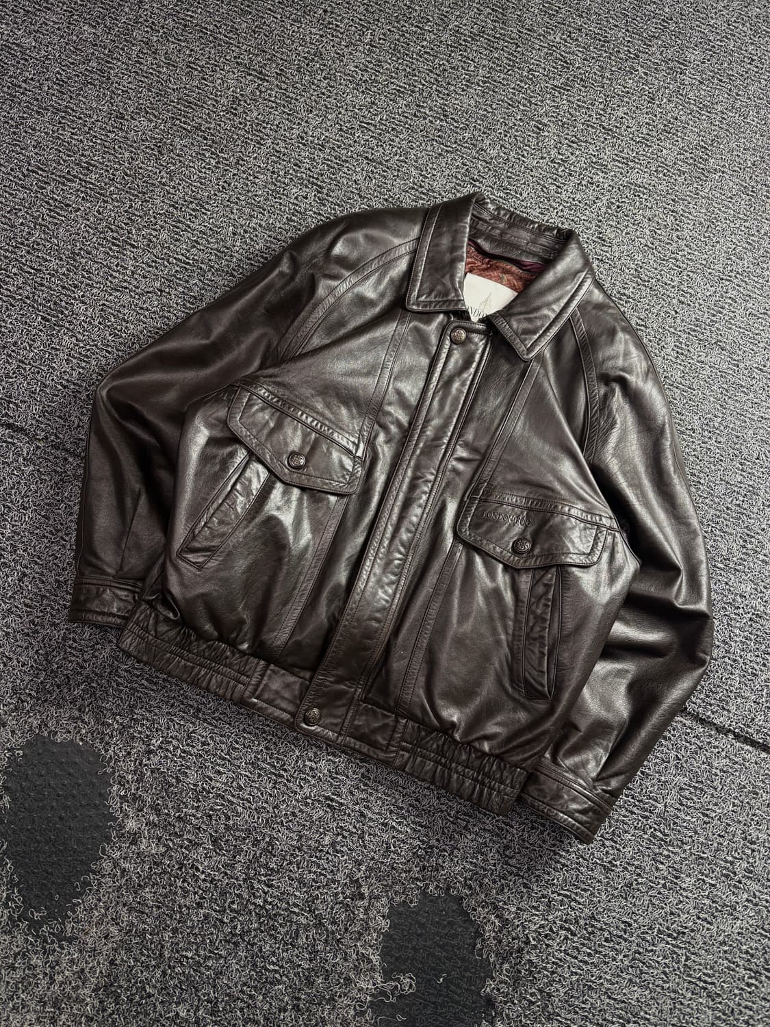 런던 포그 아카이브 램스킨 레더 봄버 자켓 3722 상품이미지1