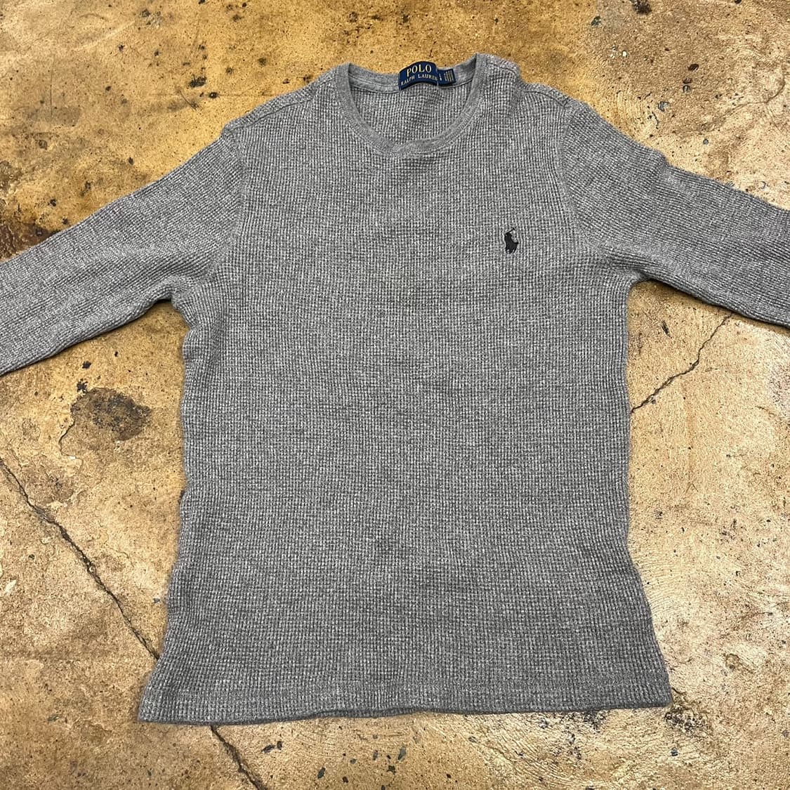 [정품/L] 폴로 랄프로렌 와플 긴팔티셔츠 그레이 b15 상품이미지3