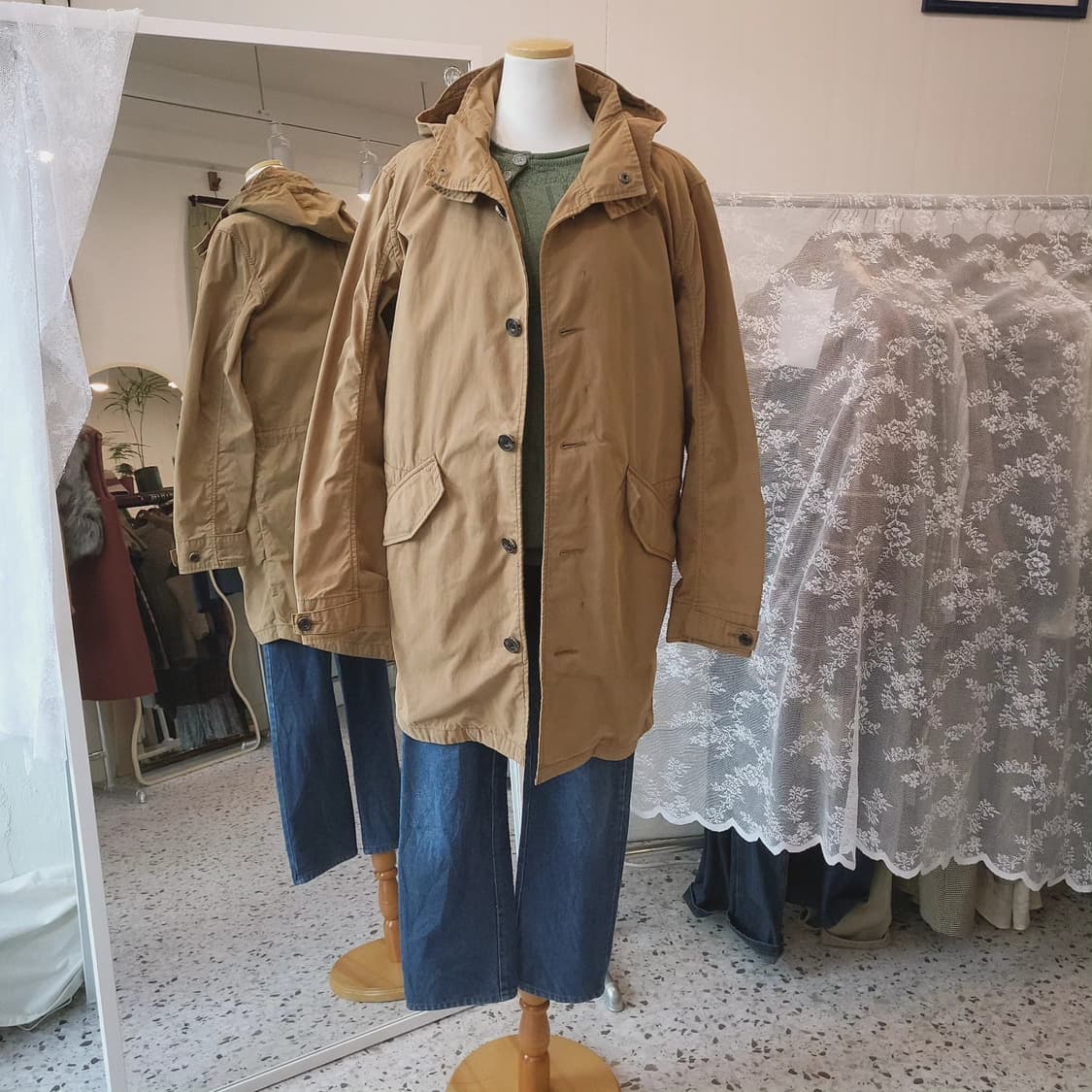 American eagle 누빔내피 야상코트 상품이미지8