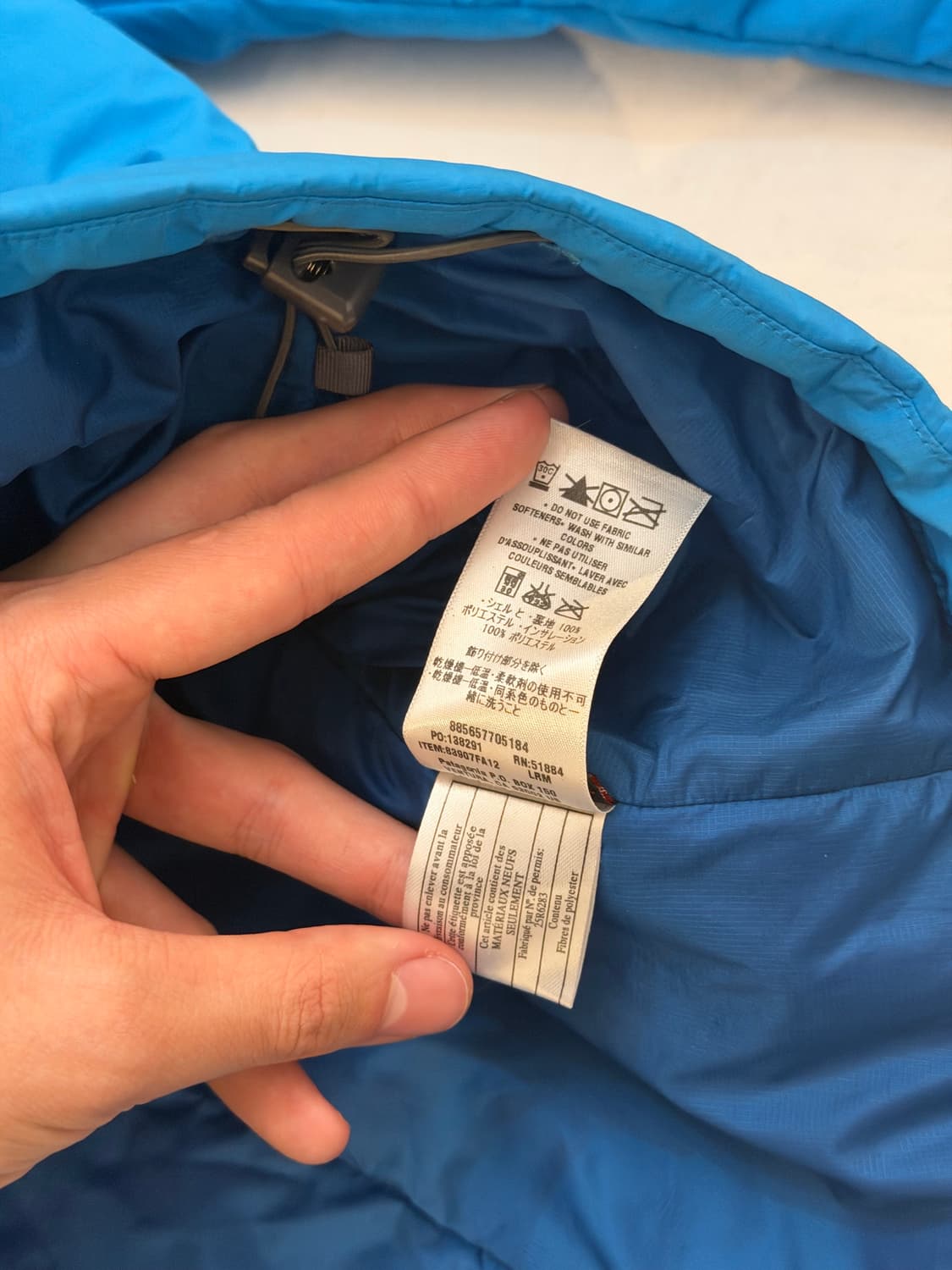 파타고니아 마이크로 퍼프 프리마로프트 경량패딩 블루 상품이미지7