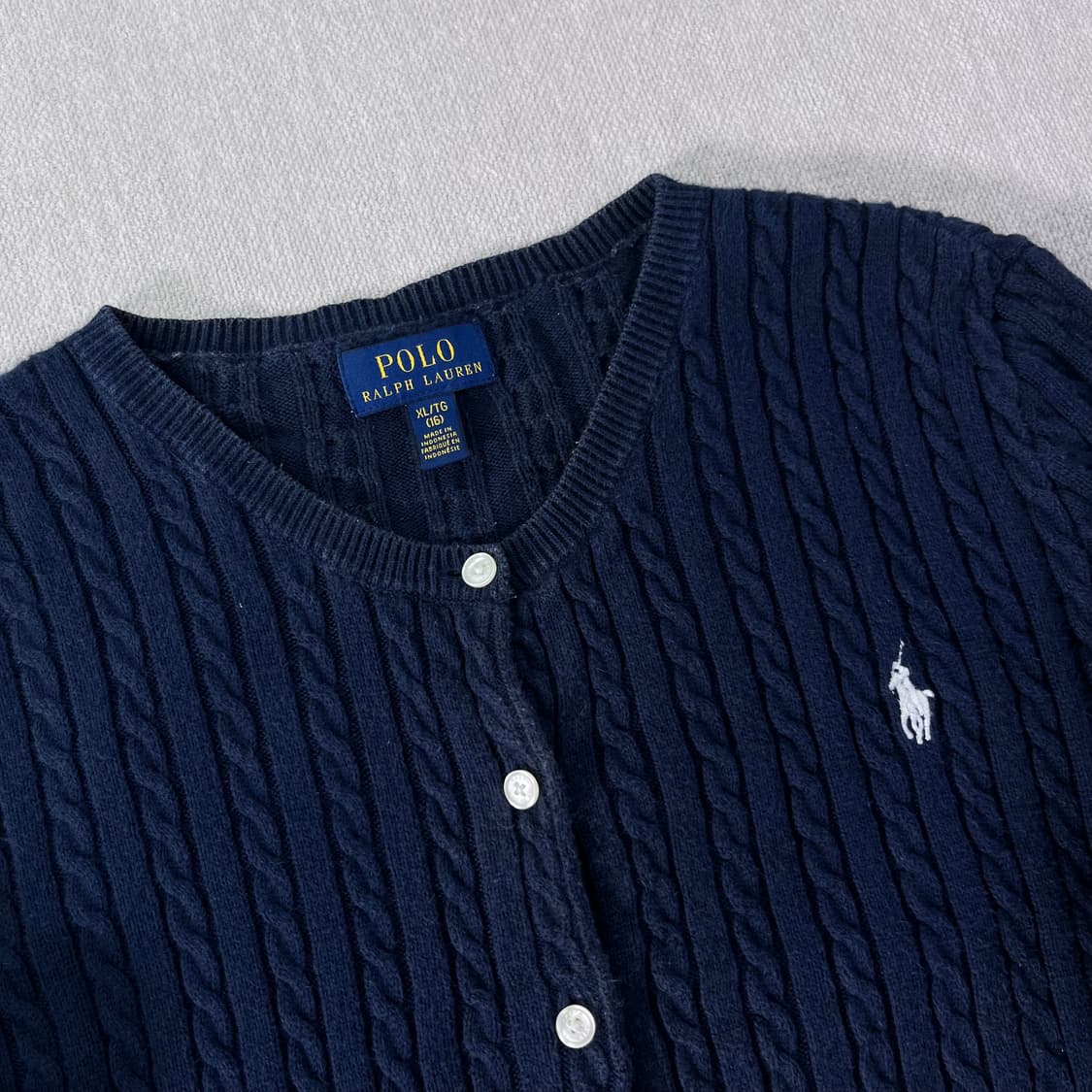 W 90 폴로랄프로렌 꽈배기 가디건 상품이미지2