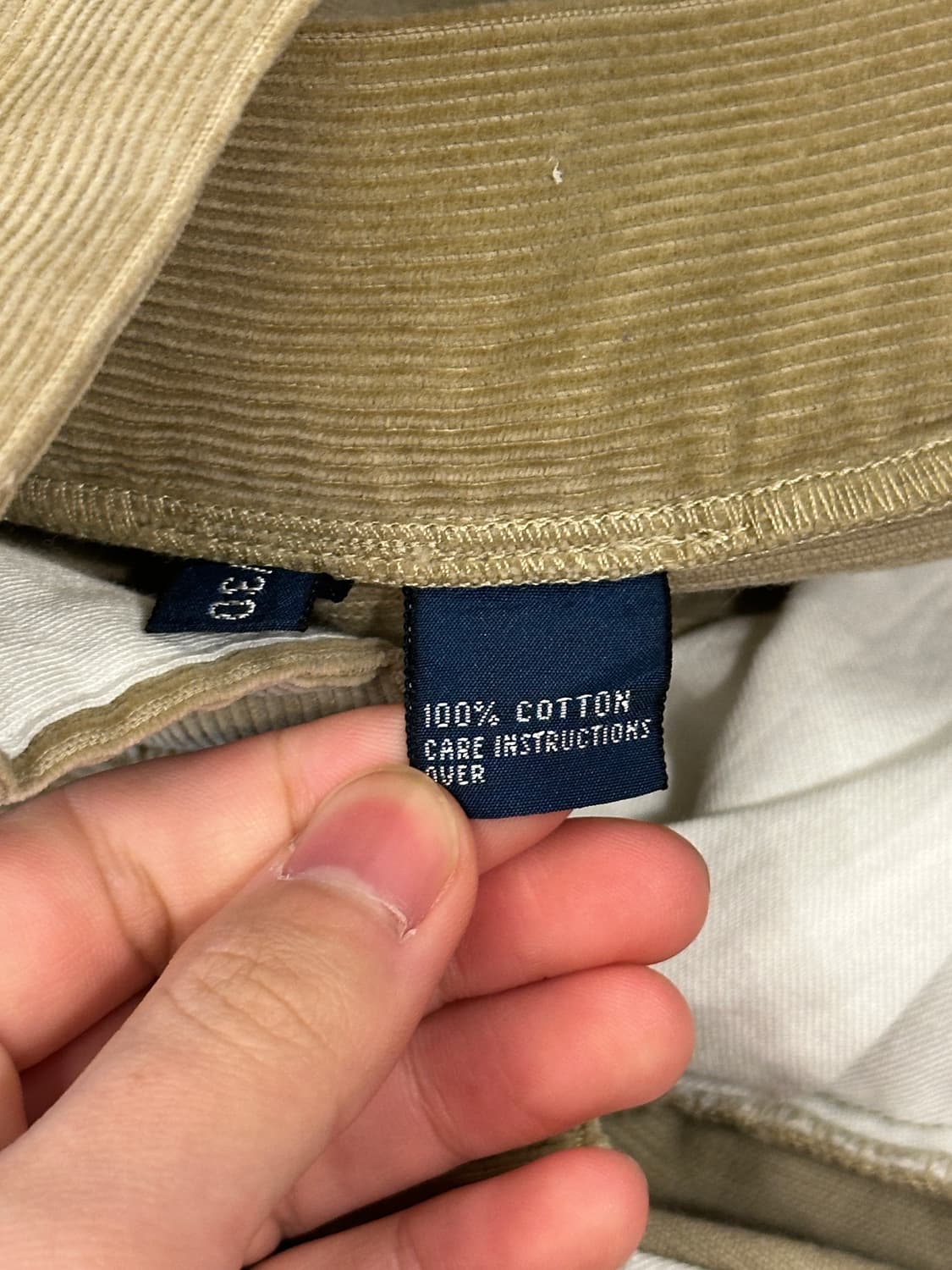POLO 폴로 랄프로렌 코듀로이 베이지 팬츠 38x30 상품이미지4