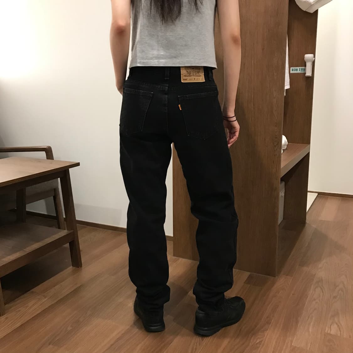 리바이스 550 USA 90s 오렌지탭 블랙 데님 29/32 상품이미지1