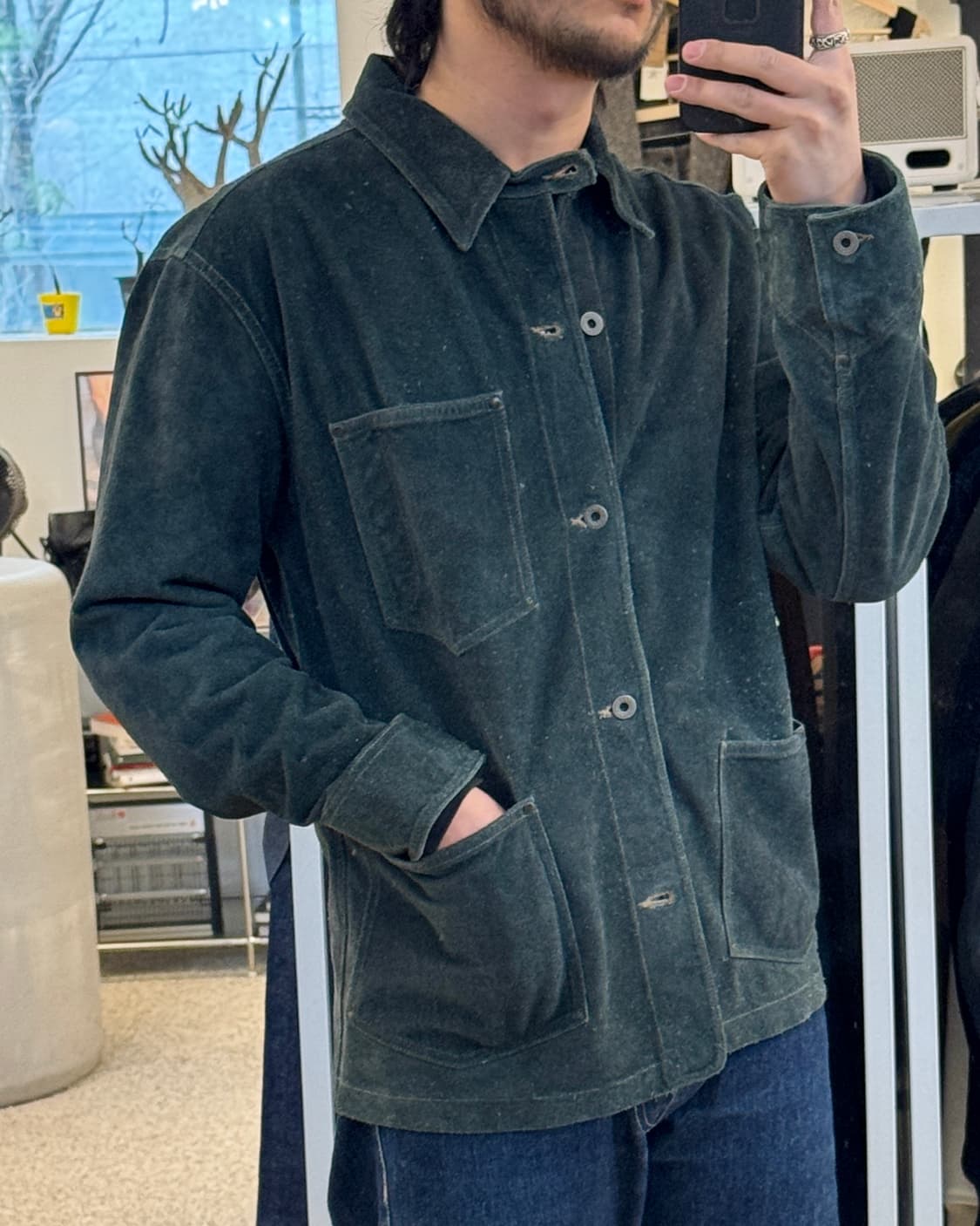 RRL 인디고 레더 워크 자켓 상품이미지9