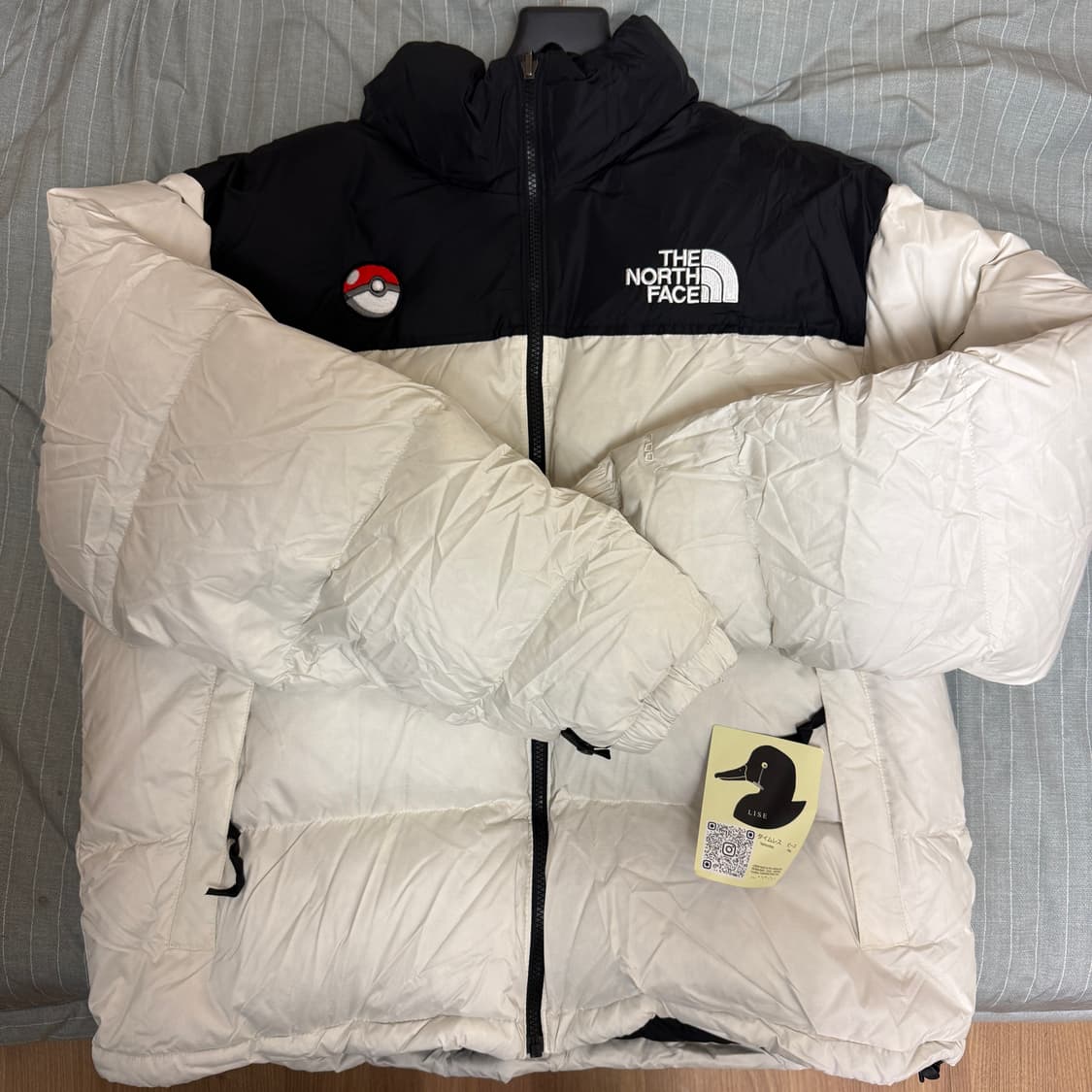 노스페이스 루기아 자수 커스텀 패딩 xl 새상품 상품이미지2