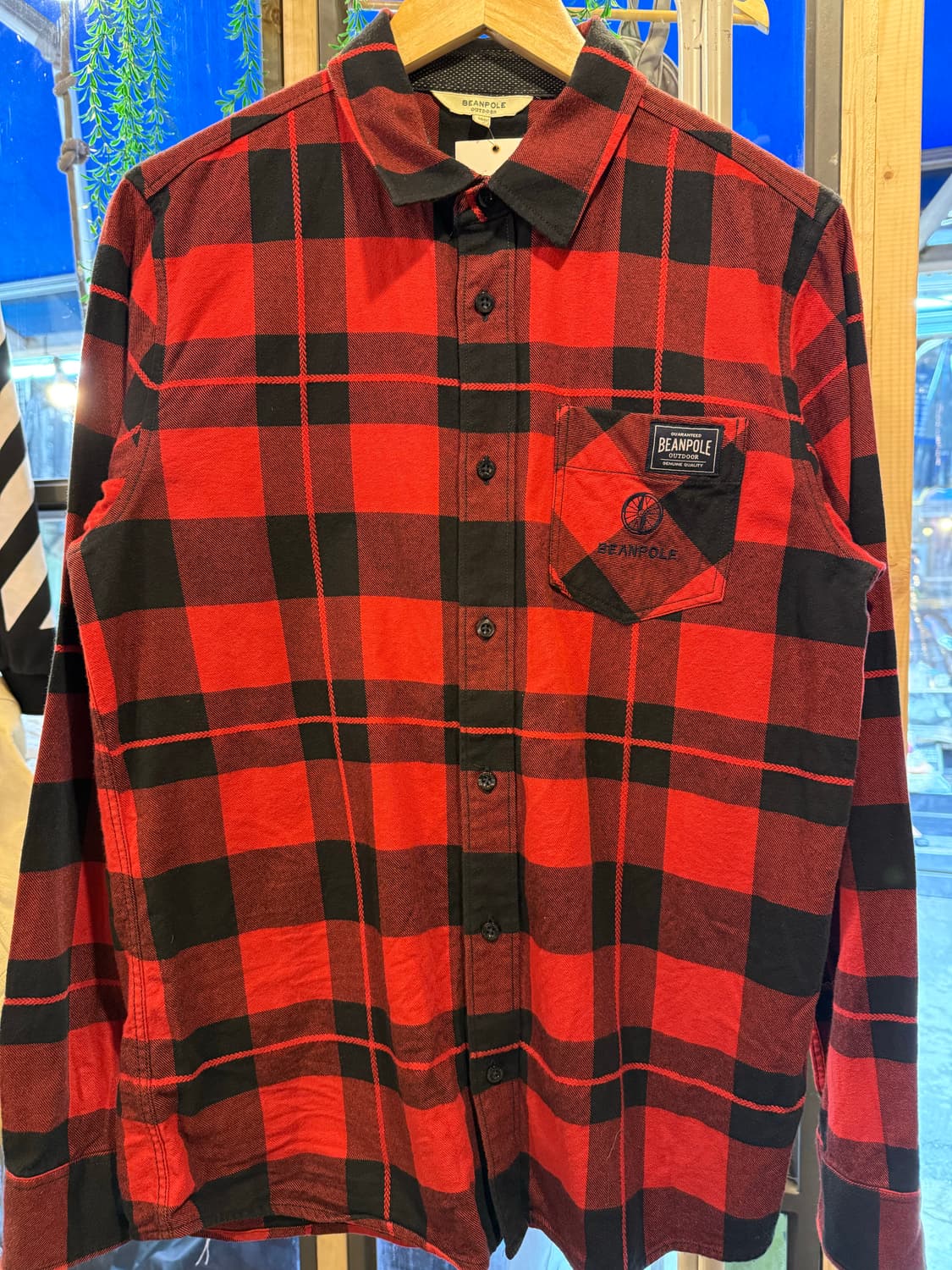 빈폴 레드 블랙 체크셔츠 상품이미지1