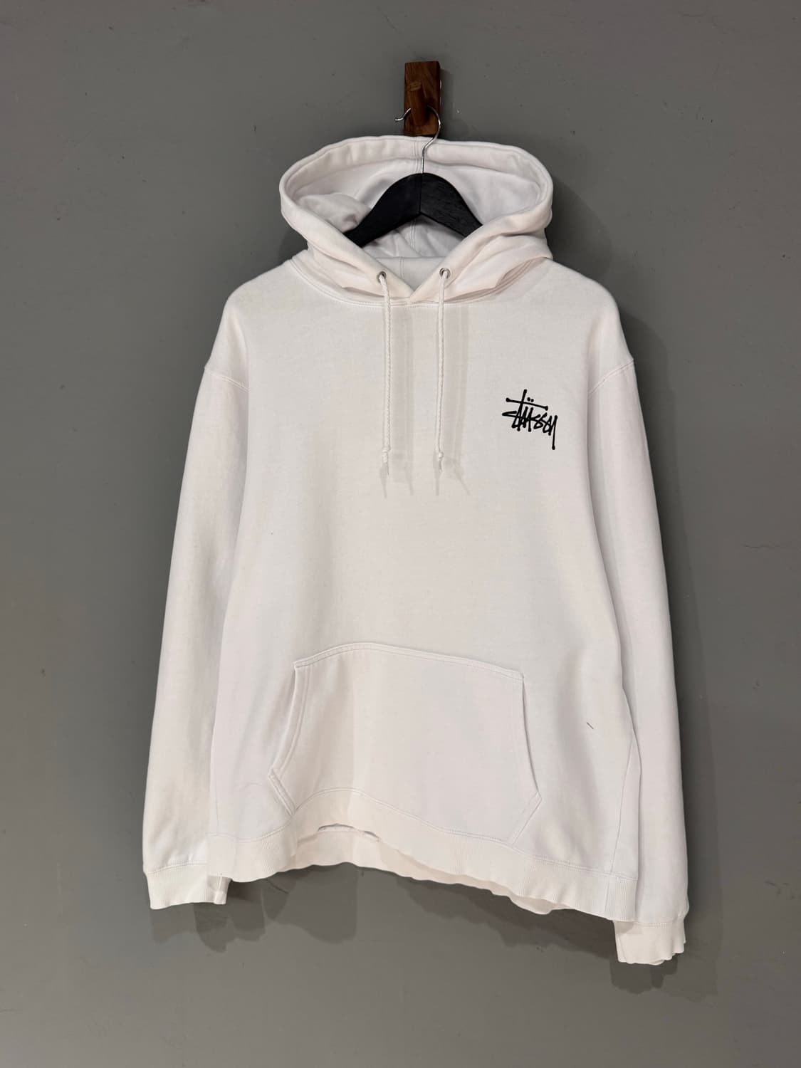 스투시 베이직 화이트 후드티  상품이미지2