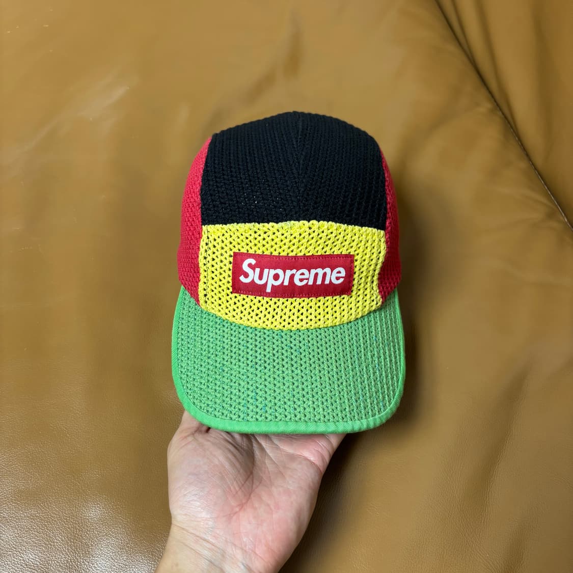 Supreme 슈프림 멀티 컬러 스트링 메쉬 캠프캡 모자 상품이미지2