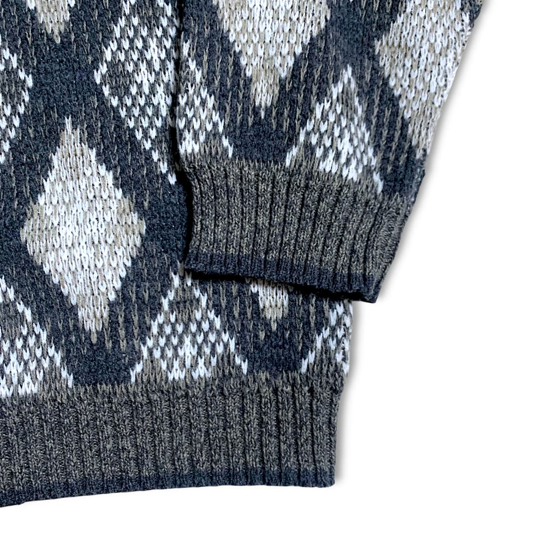 [XL] 90s Bugle Boy Argyle Knit  Sweater 상품이미지4