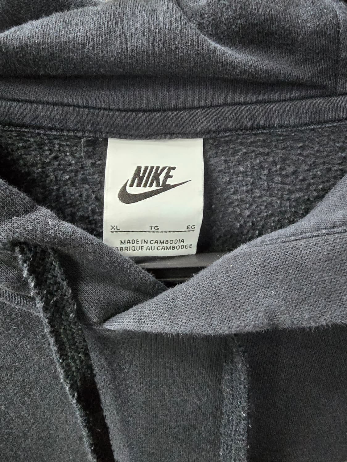 나이키 기모 블랙 후드티 (1292) 상품이미지3