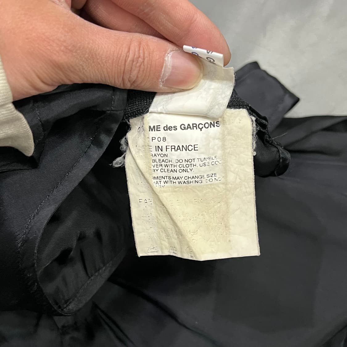  꼼데가르송 플리츠 다크 원피스 y15874 상품이미지8