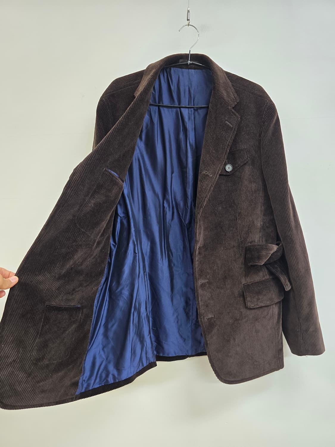 파쏘나블 매장정품 멋스러운 허리벨티드 코듀로이 블레이져 상품이미지2