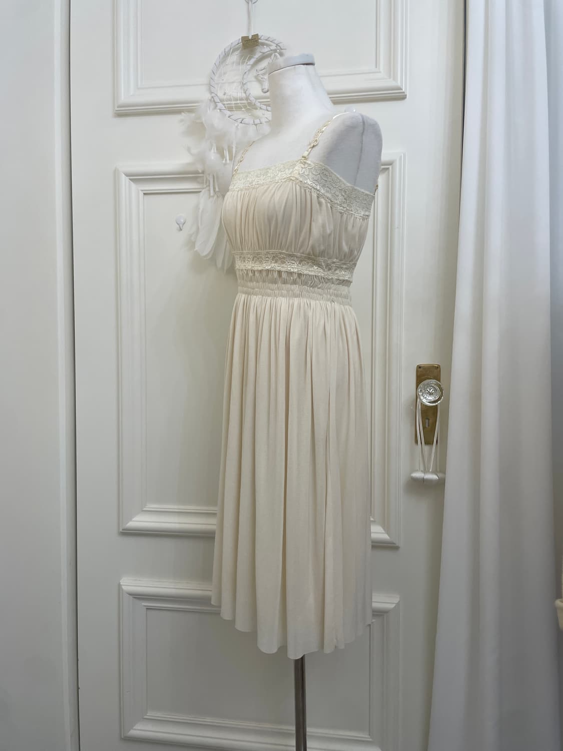 ivory lace point shirring fairy opc(size 상품이미지2