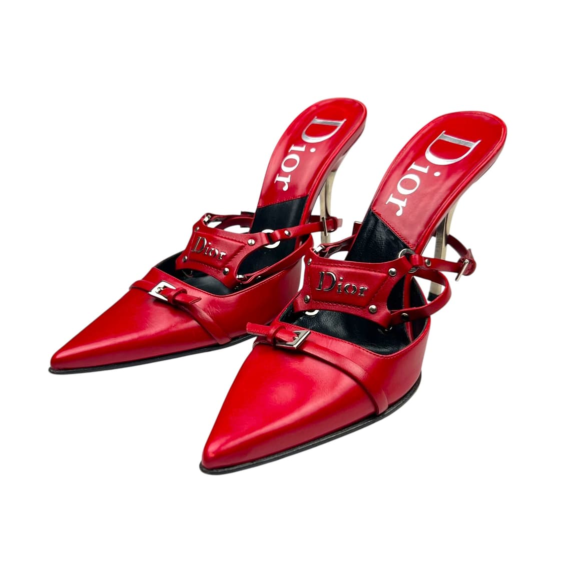 디올 하드코어 본디지 레드 펌프스힐 상품이미지1