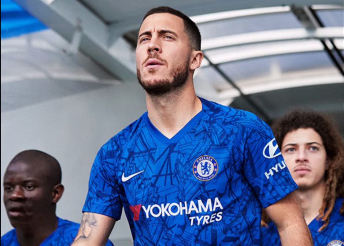 19-20시즌 첼시 홈 아자르 유니폼 M 레플리카 상품이미지7