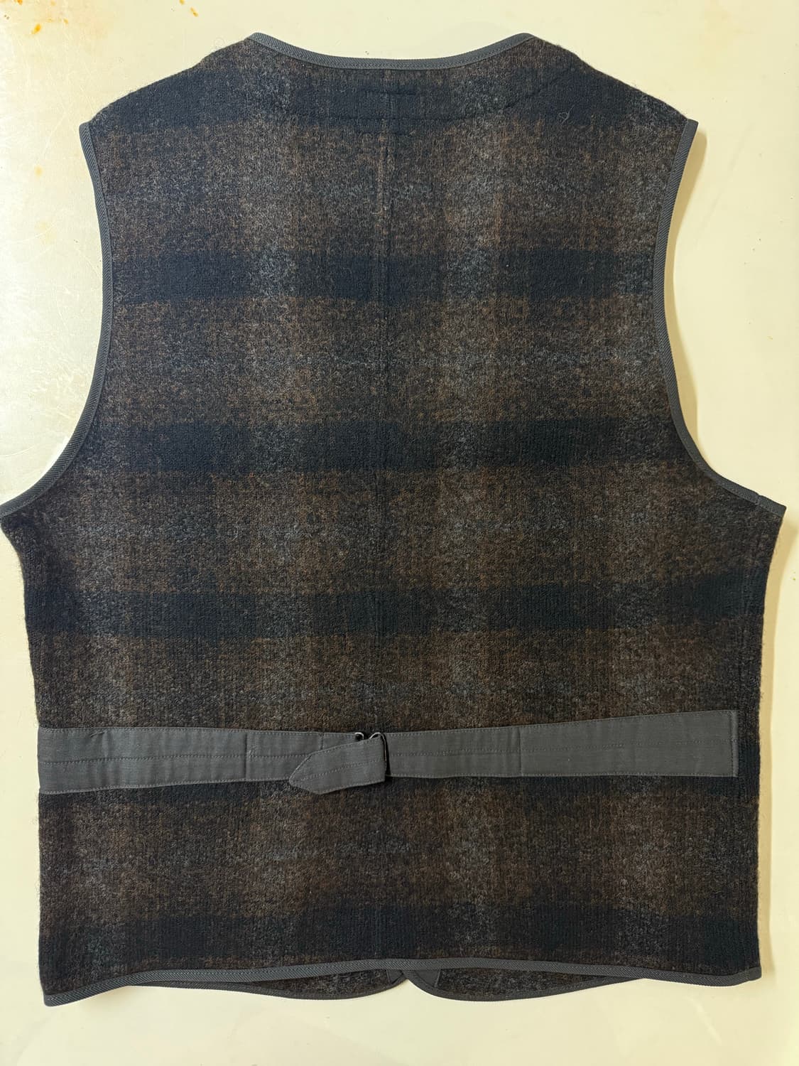 더블알엘 플래드 울 코튼 베스트 M 상품이미지2