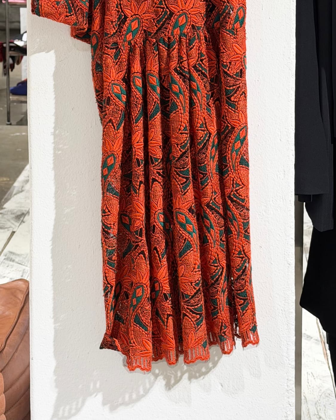 준야 와타나베 레드 레이스 자수 원피스 상품이미지5