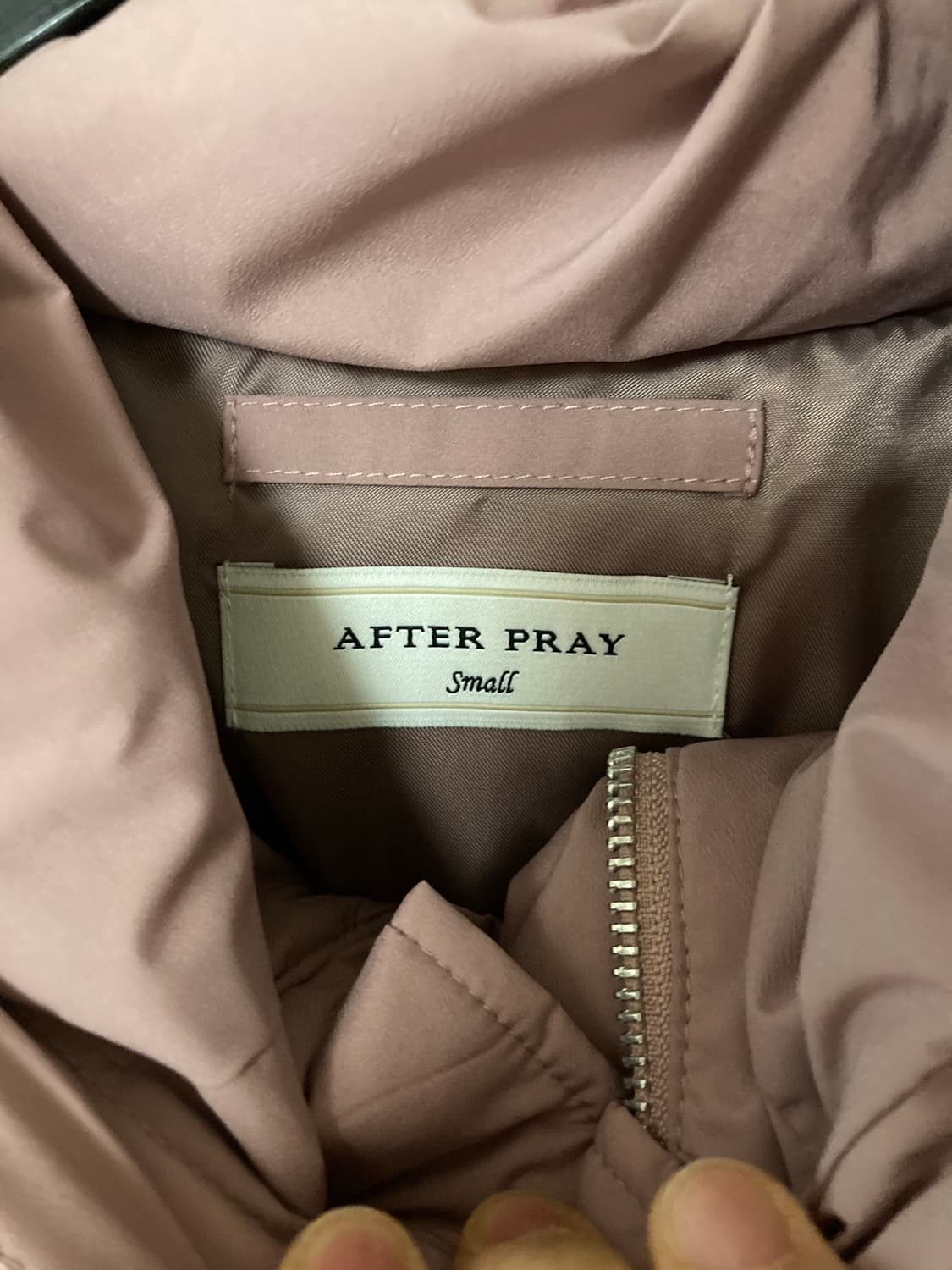 애프터프레이 Afterpray 쉘 후디 푸퍼 패딩 S 상품이미지7