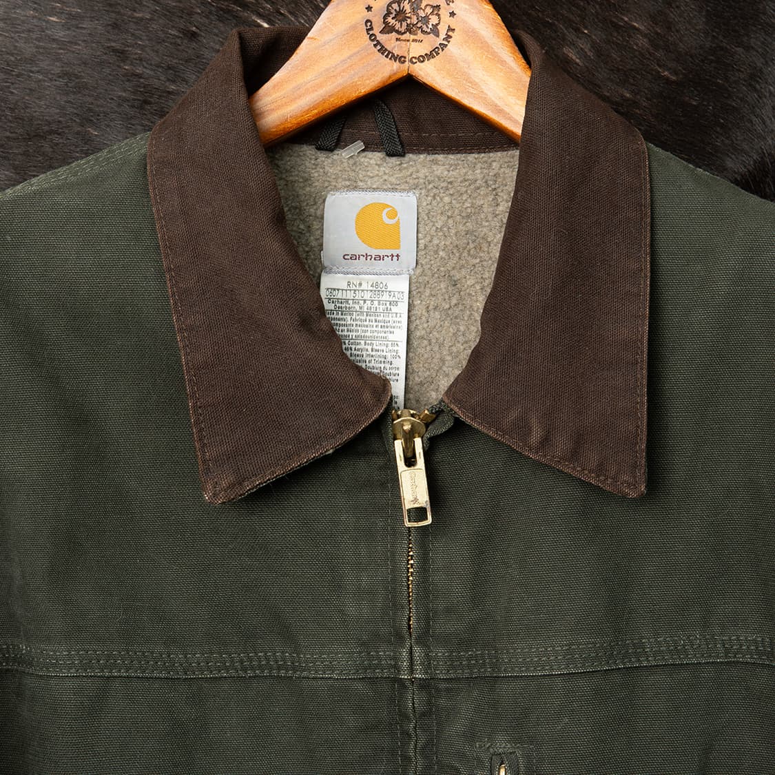 [120] 00s 칼하트 C61 쉐르파 라이닝 샌드스톤 릿지 코트  상품이미지2