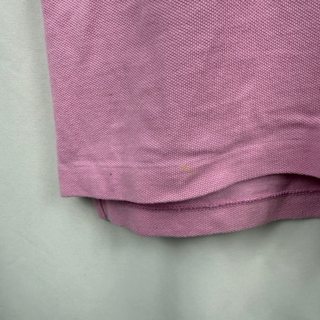 (L) 랄프로렌 우먼스 스키니핏 카라 티 핑크 상품이미지5