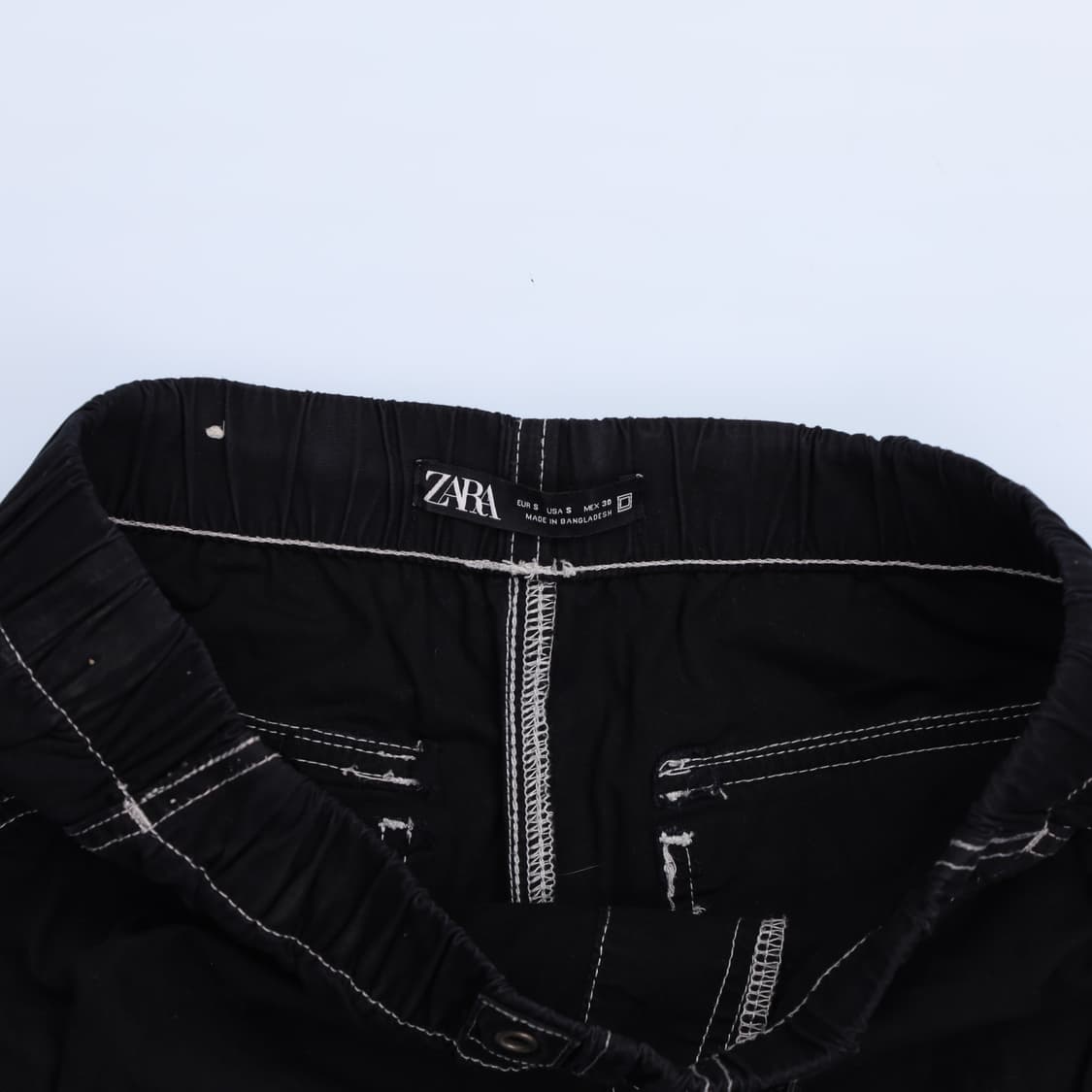 S 자라 스티치 와이드팬츠 0210H2 상품이미지5