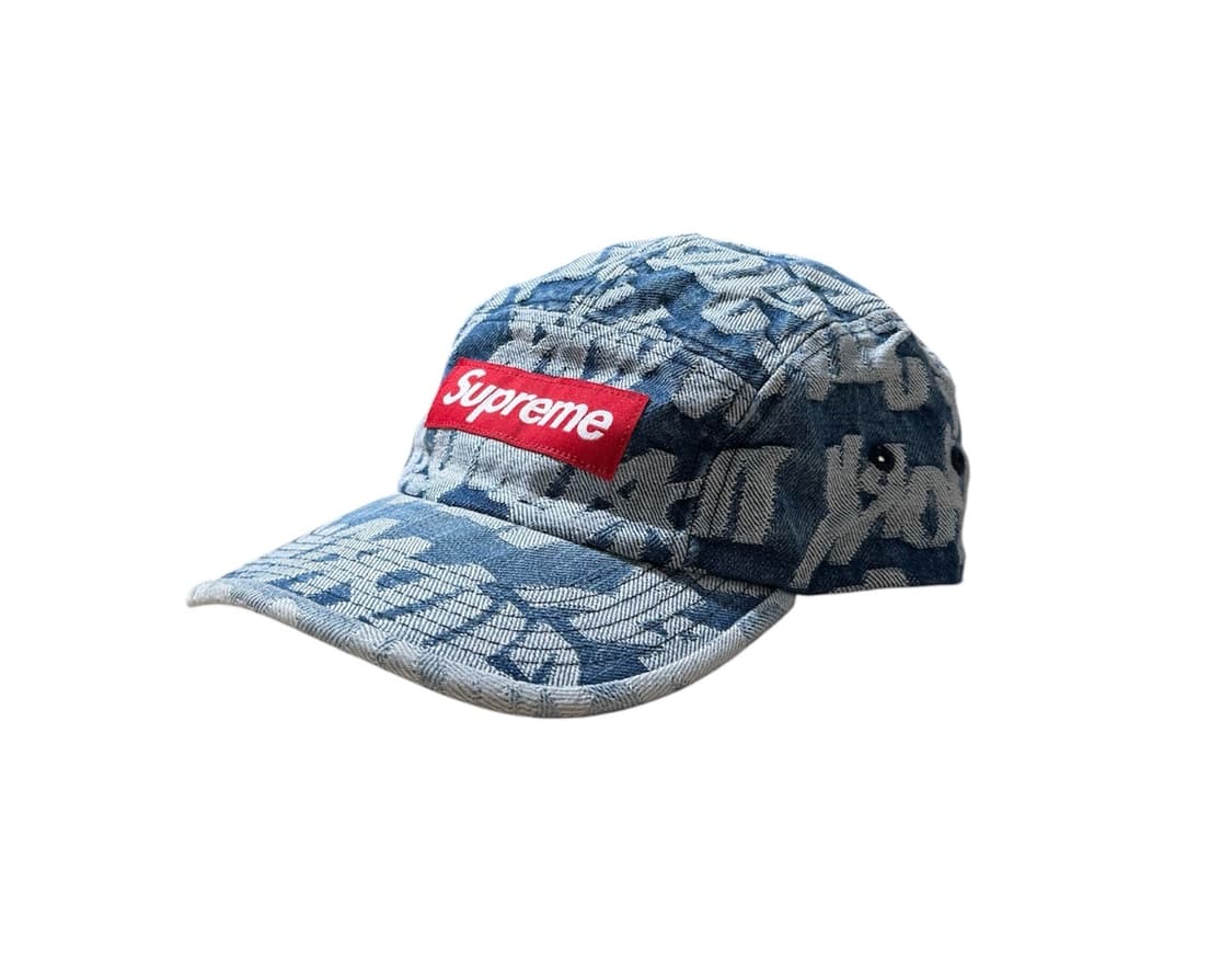 슈프림 22SS 팻 팁 자카드 데님 캠프캡 상품이미지1