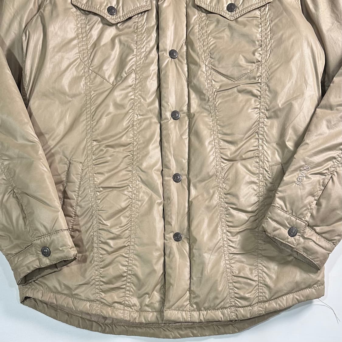 리바이스 베이지 다운 셔츠 자켓  상품이미지3