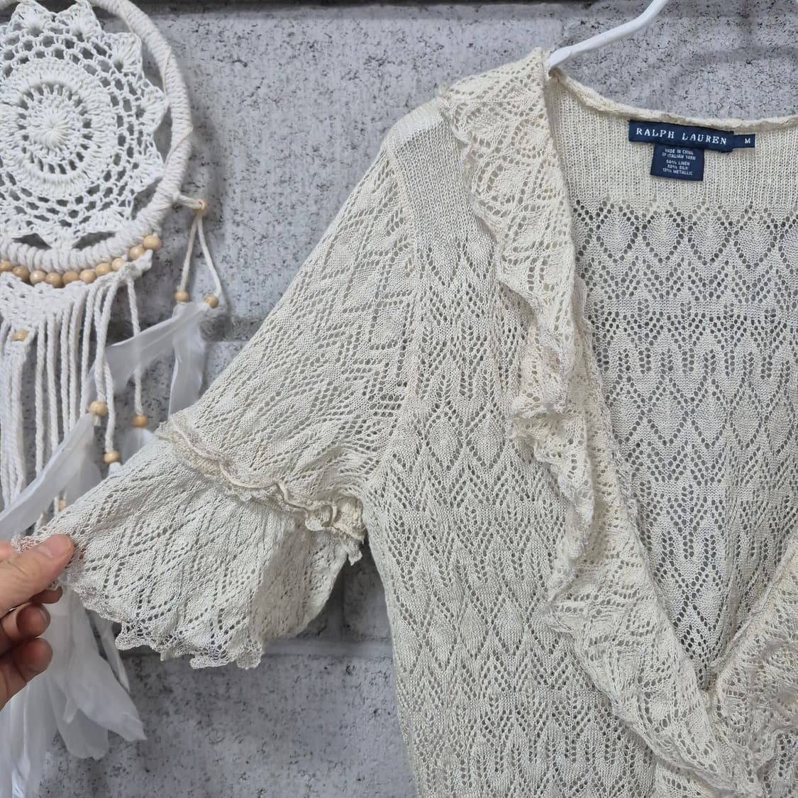 랄프로렌 프릴 레이스 가디건 상품이미지3