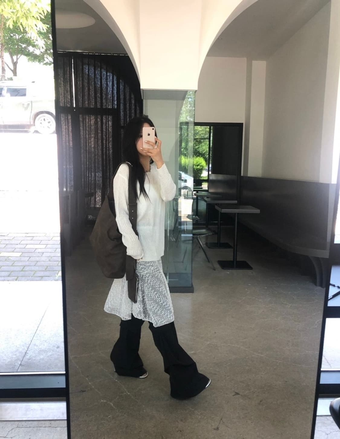 새상품) 튜프티 스팽글 레이어드 스커트 상품이미지8