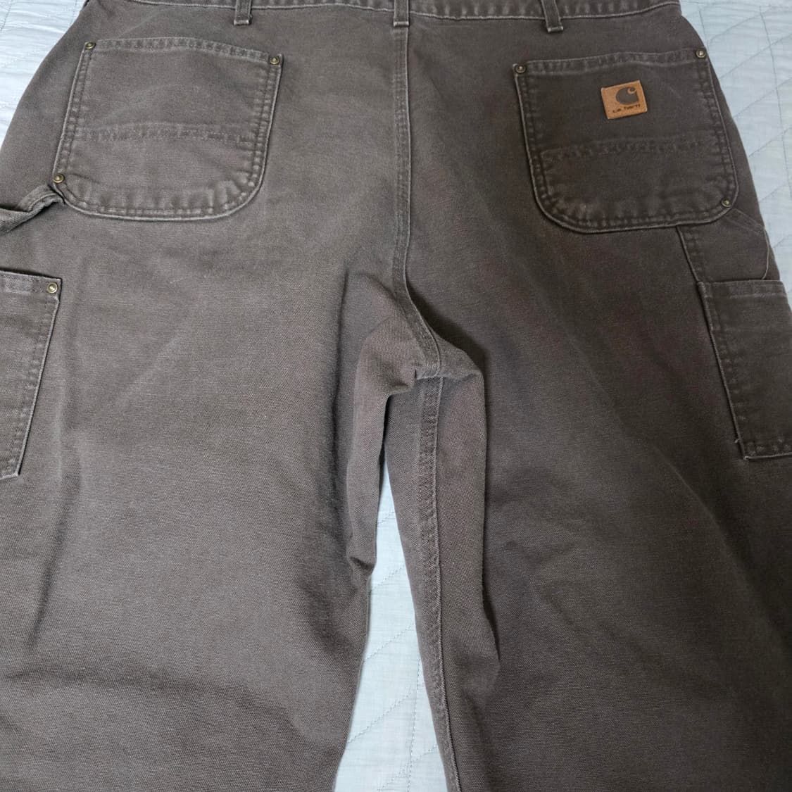 [42X32] 빈티지 칼하트 더블니 B136DKB 워크팬츠 페인트 DK3 상품이미지6